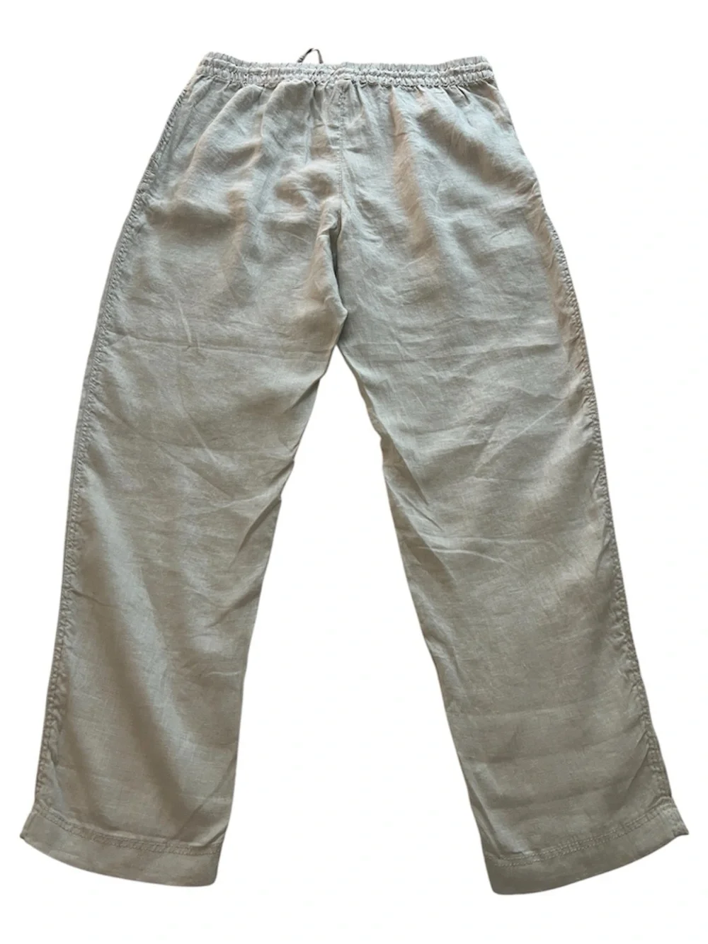 Sage green linen drawstring pants with pockets NWT size medium